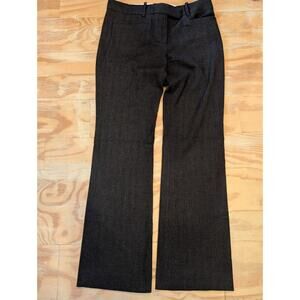Gap Modern Boot Business Black/Grey Pinstripe Ladies 4A Dress Work Slacks